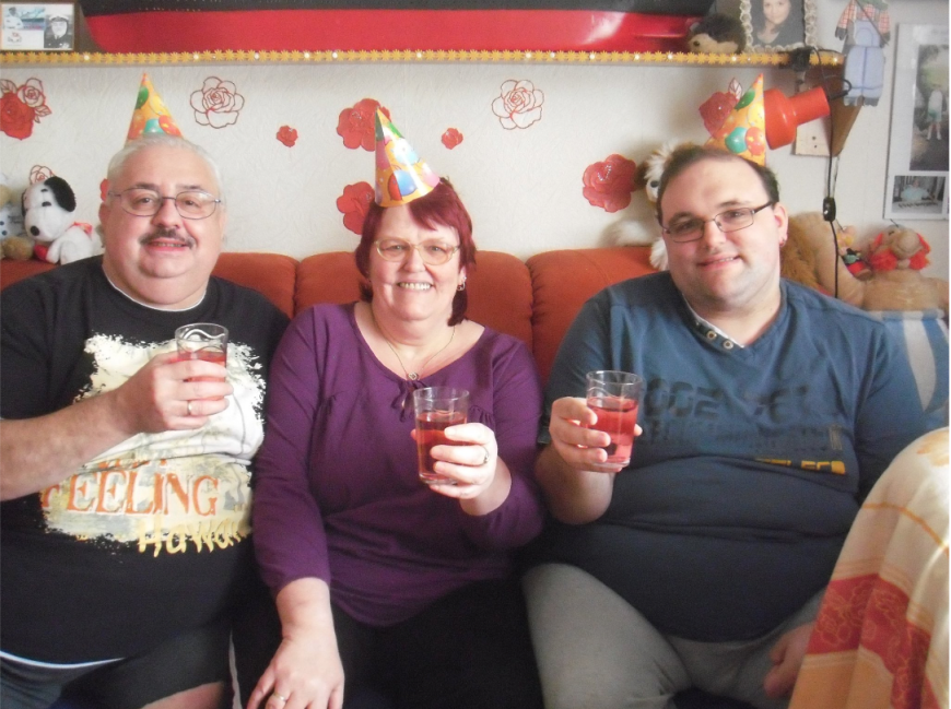 Auch Papa Lutz und Mama Birgit („Stups
