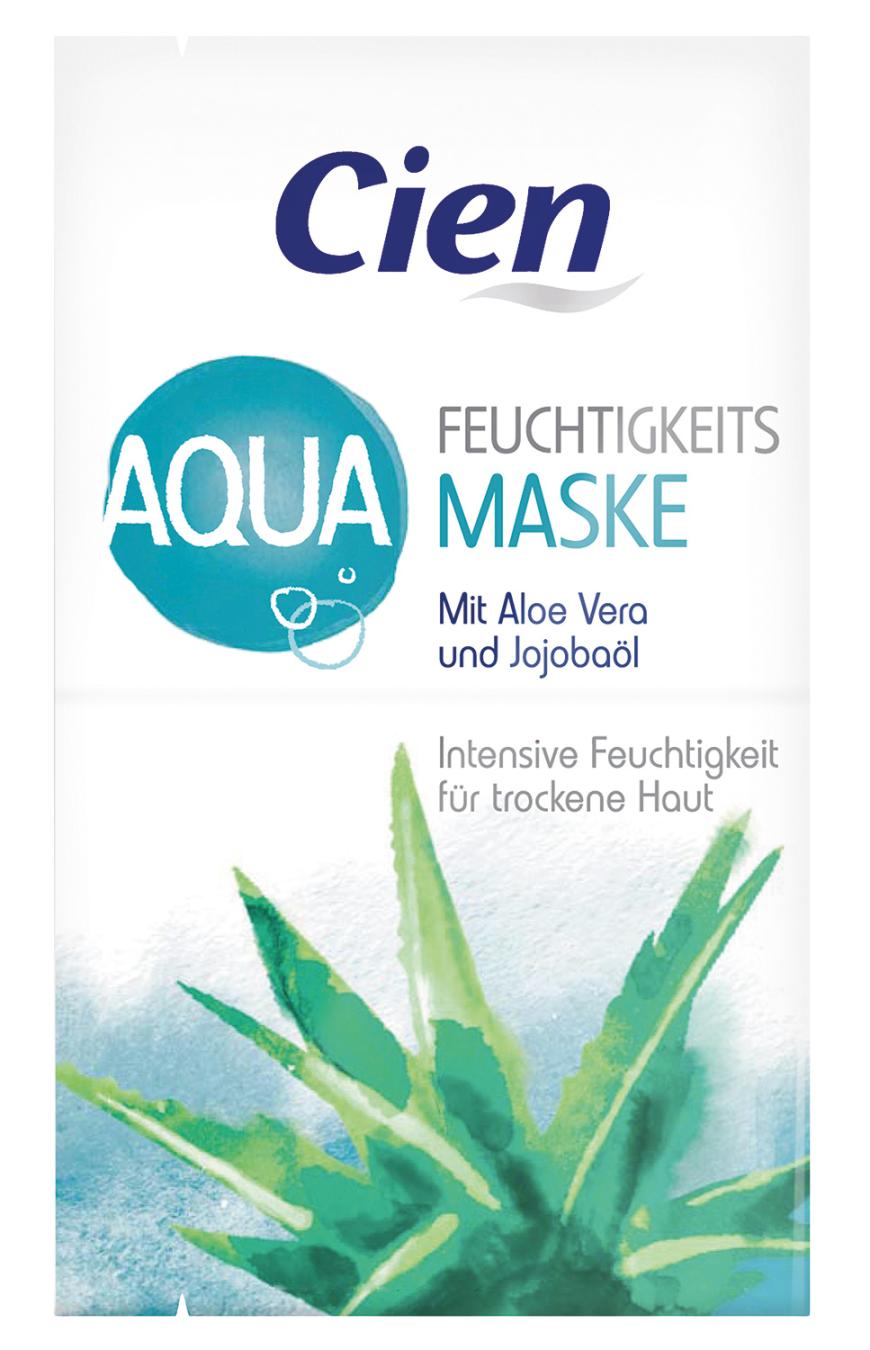 Mit pflegendem Aloe Vera und Jojobaöl: Die Aqua Feuchtigkeitsmaske von Cien.