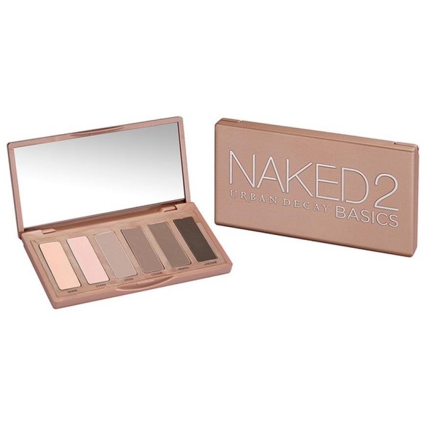 Dezenter Lidschatten für das Tages-Make-up: „Naked 2 Basics“-Lidschattenpalette mit sechs Taupe-Schattierungen von Urban Decay, ca. 25,95 €