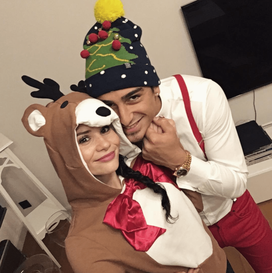 Betty Taube feiert romantisch mit ihrem Freund Koray Weihnachten - inklusive kuscheligem Renntier-Kostüm.