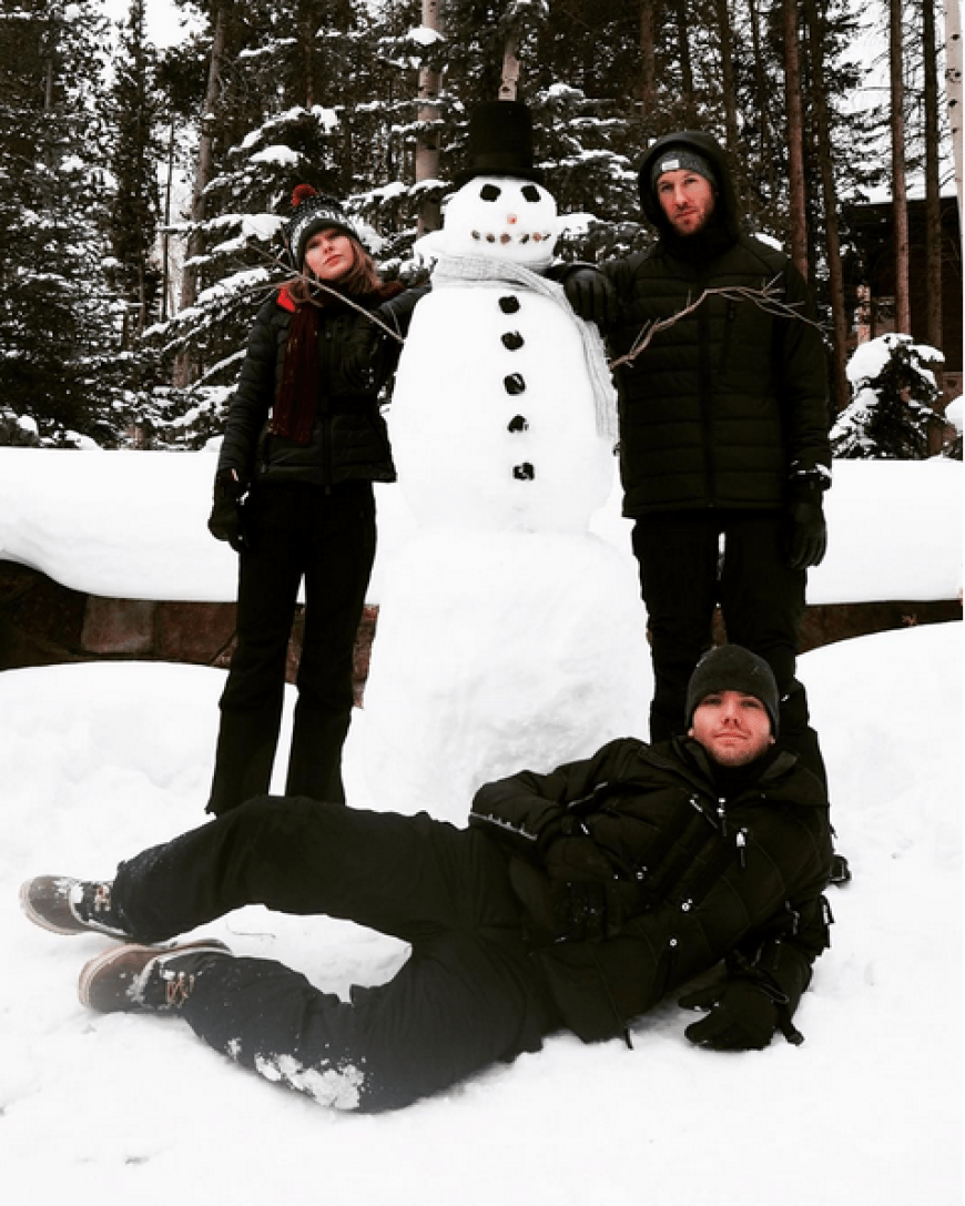 Selbst gebaut! - Taylor Swift & Calvin Harris sind mächtig stolz auf ihren Schneemann!