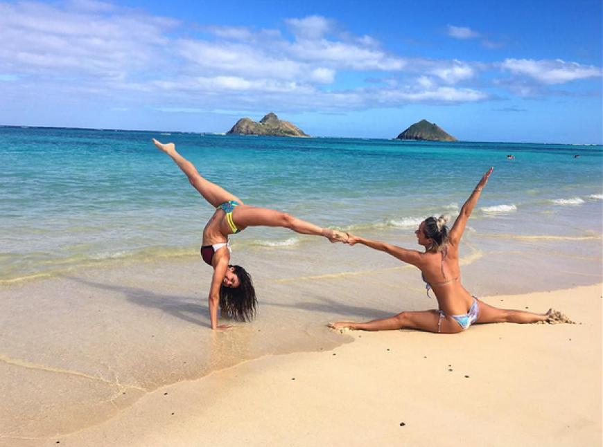 ... und reiste von dort direkt in den warmen Süden nach Hawaii.