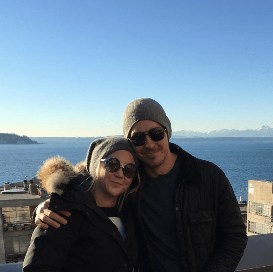 Super verliebt: Amy Schumer und Freund Ben Hanisch starten gemeinsam ins Jahr 2016.