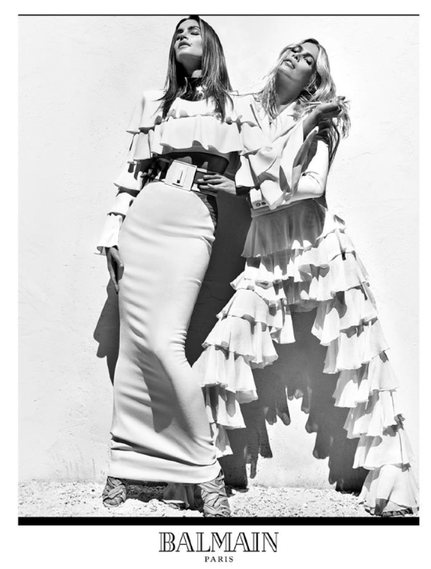 Cindy und Claudia Balmain S/S16