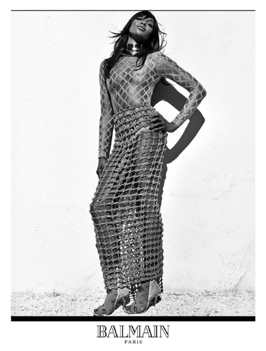 Naomi for Balmain S/S 16
