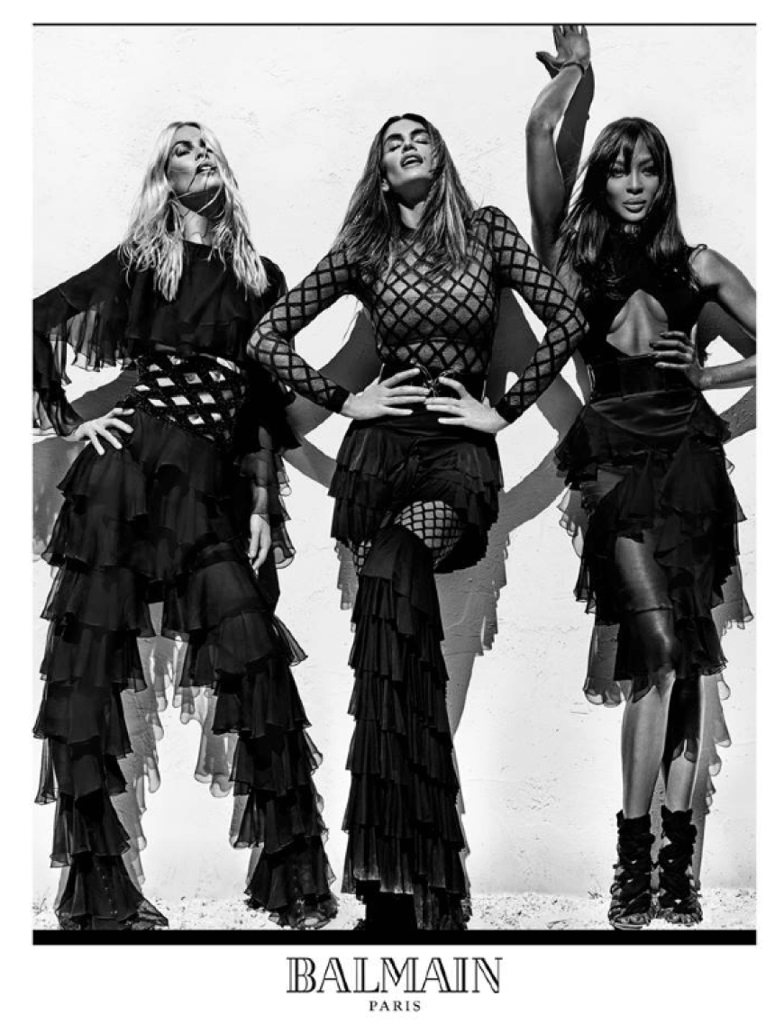 Geballte Frauenpower für die neue Kampagne von Balmain!