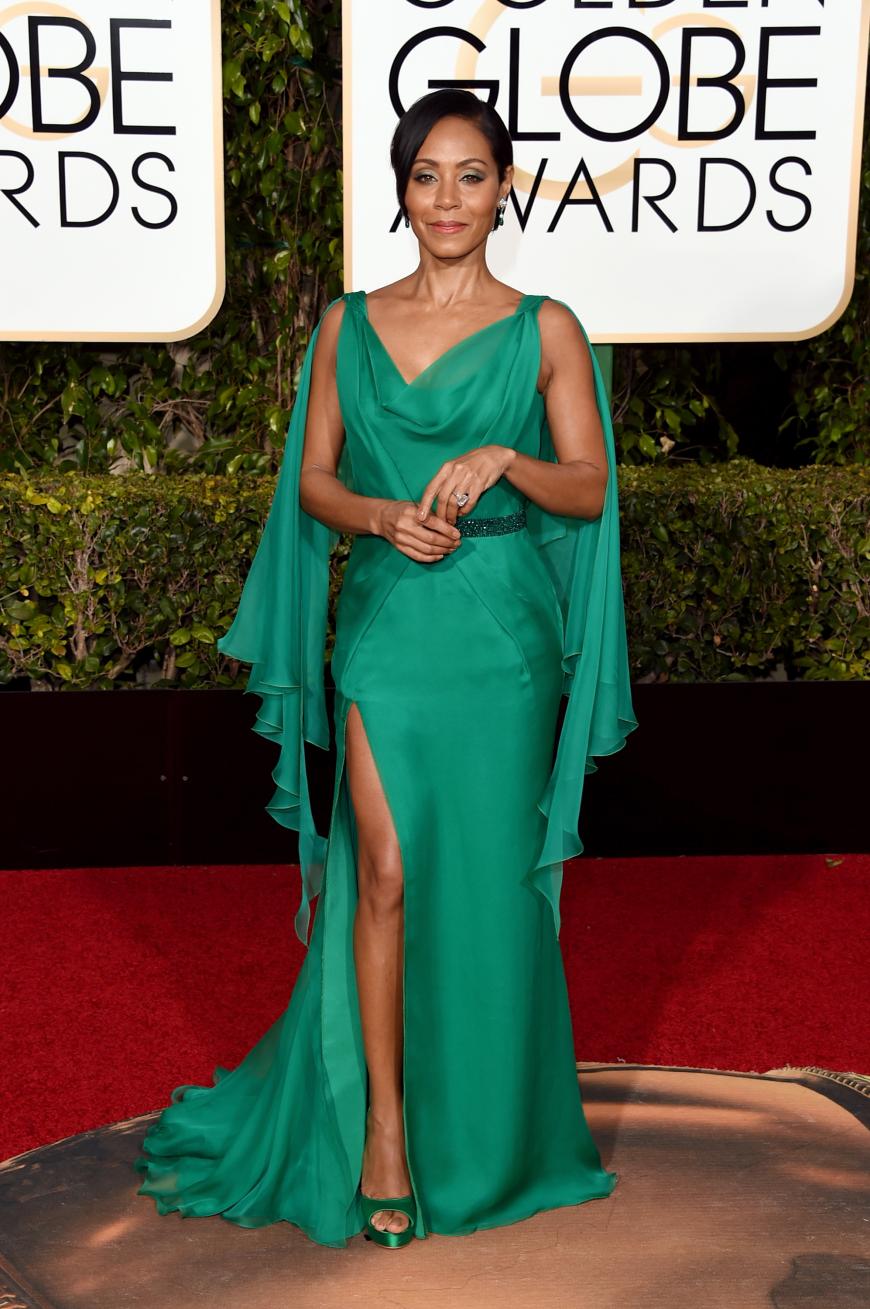 Jada Pinkett Smith kam in strahlendem Flaschengrün - Geschmackssache!