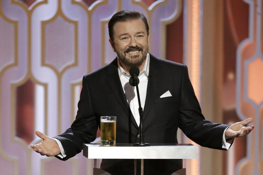 Komiker Ricky Gervais nimmt kein Blatt vor den Mund - so auch bei den Golden Globes.