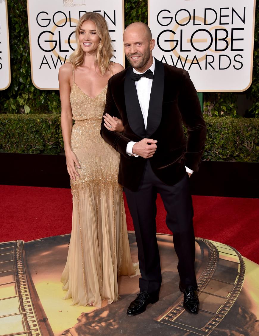 Rosie Huntington-Whiteley und Jason Statham strahlten sichtlich glücklich auf dem roten Teppich.
