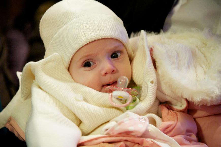 Am 19. Dezember 2015 wurde die kleine Sophia in Kärnten, Österreich getauft.