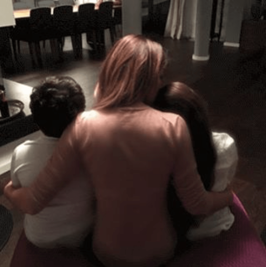 Sabia Boulahrouz mit ihren beiden Kindern Daamin und Amaya.