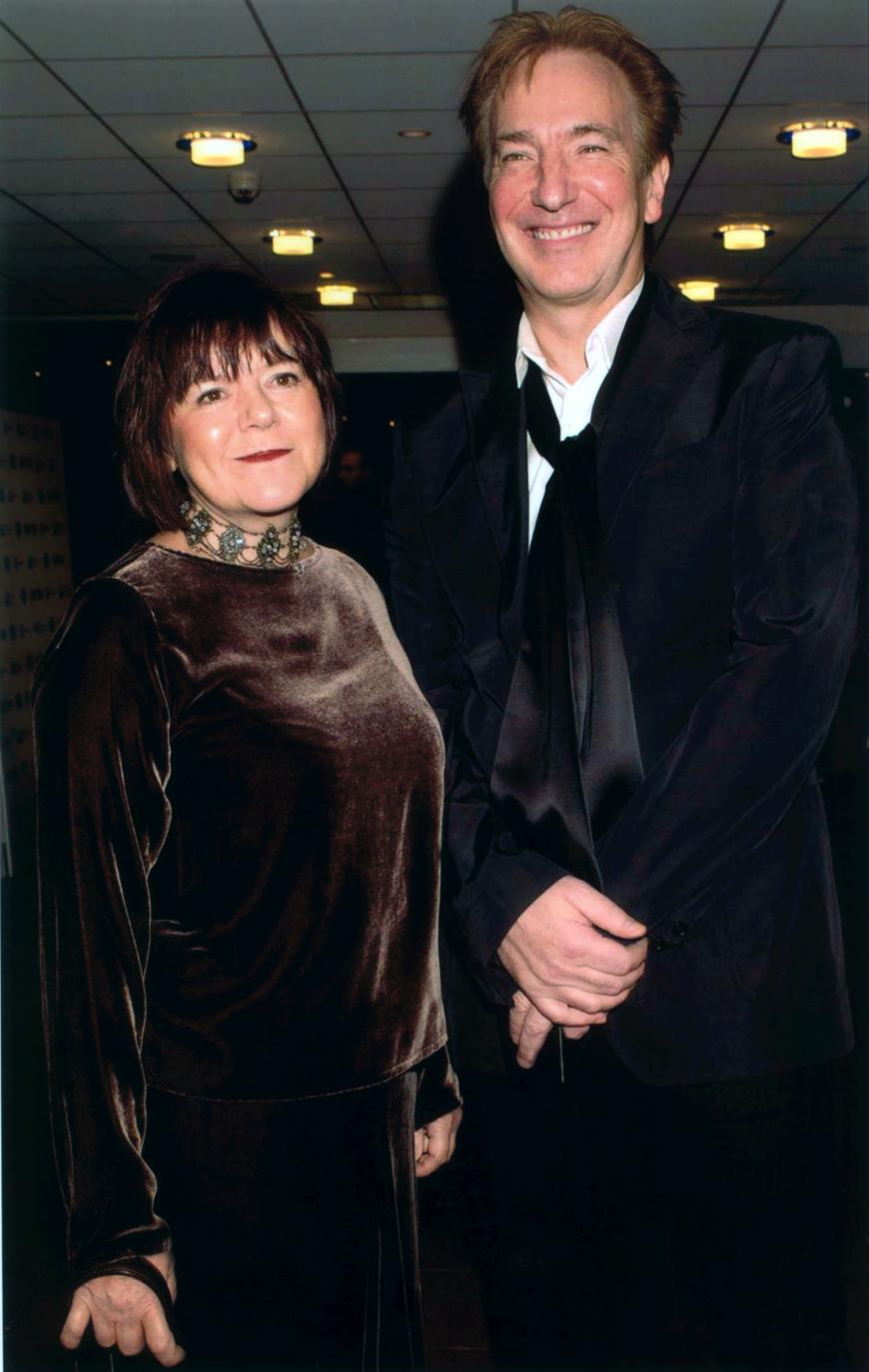 Alan Rickman mit seiner Jugendliebe Rima Horton, die er 2012 nach 50 Jahren Beziehung geheiratet hatte.