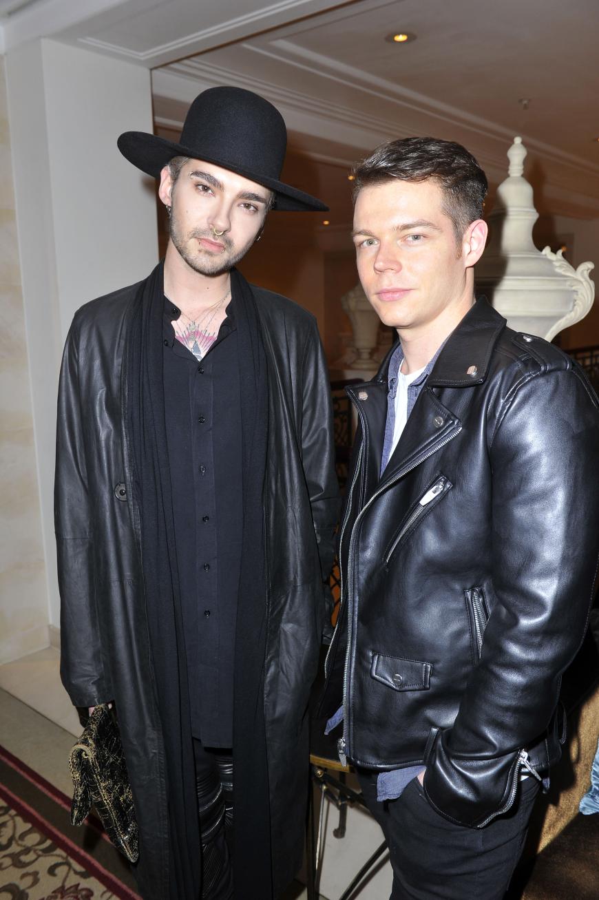 Bill Kaulitz und Georg Listing zu Gast bei einer Vernissage in Berlin.