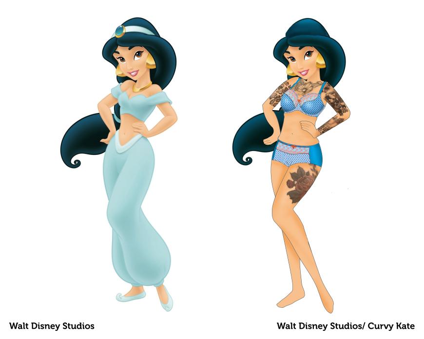 Aladdin-Prinzessin Jasmin verzauberte mit ihrem knappen Bandeau-Top und schmaler Taille nicht nur die männlichen Zuschauer. Mit Tattoos und dem ein oder anderen Wohlfühlpfündchen, würde sie glatt als unsere beste Freundin durchgehen.