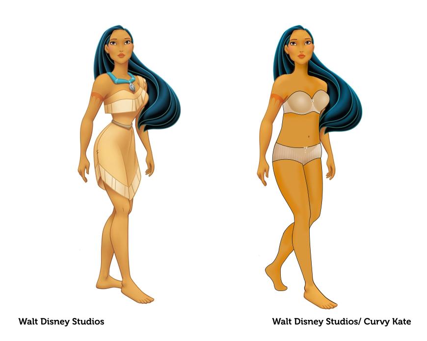 Pocahontas macht auch ohne Size-Zero eine tolle Figur. Da wäre nicht nur ihre Liebe