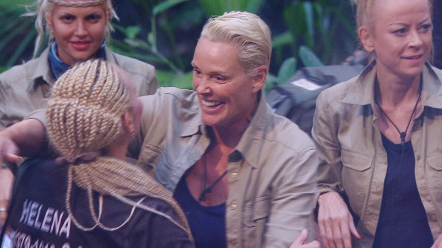 Begrüßungsfreude bei Brigitte Nielsen und Helena Fürst