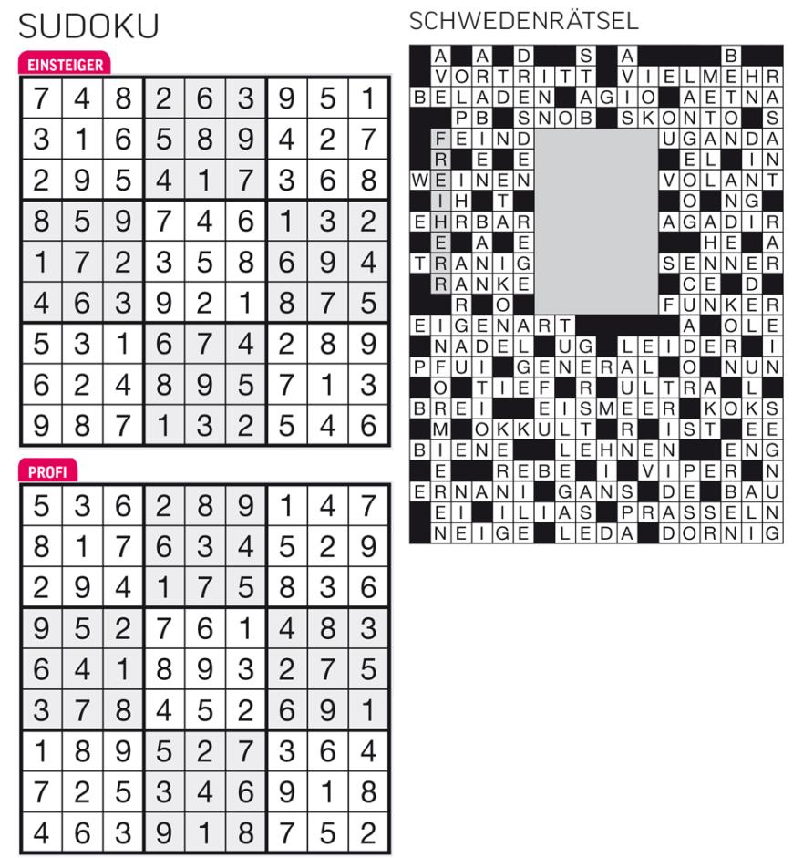 Sudoku- und Rätselauflösung ab Magazin 01/2015 - Bild 129
