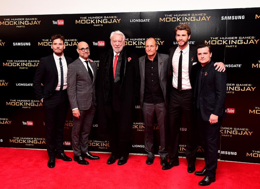 Sam Claflin und seine Kollegen von