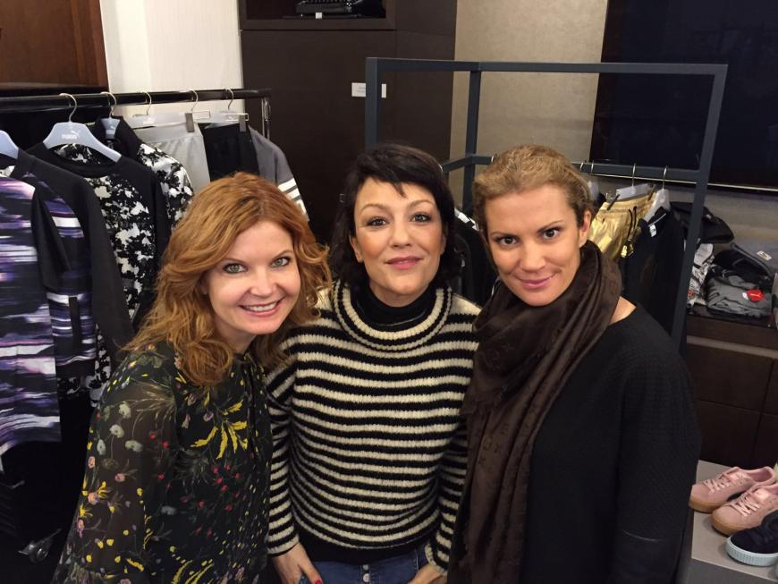 Drei Freundinnen: Eva Imhof von RTL, Miriam Pielhau und Kerstin Linnartz