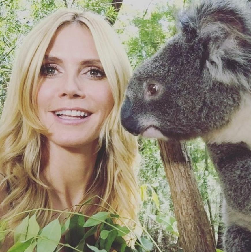 Heidi Klum sendet süße Grüße aus Down Under.