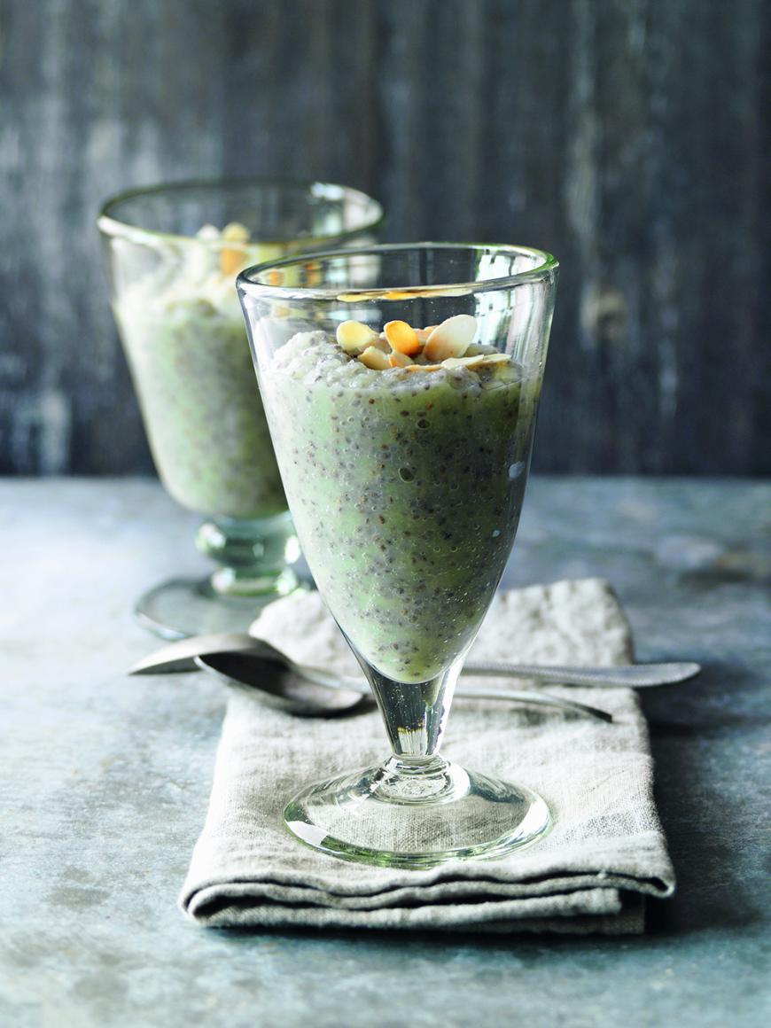 Chia-Pudding mit Apfelmark und Zimt