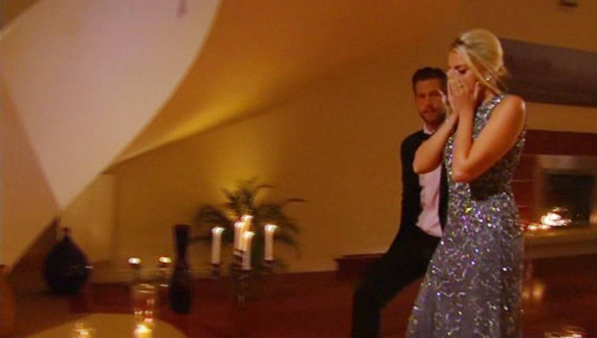 Carolin Ehrensberger war erwartungsgemäß enttäuscht, als sie im Finale nicht die letzte Rose bekam.