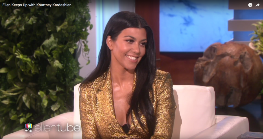 Kourtney Kardashian zu Gast bei Ellen DeGeneres
