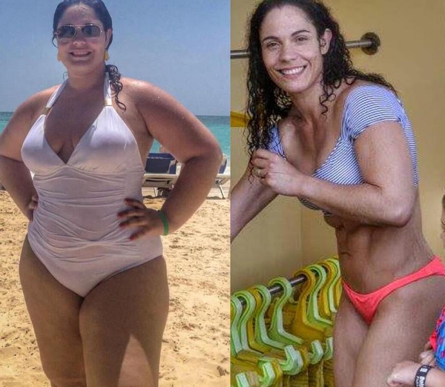 Heute ist Nathalia Teixeira glücklich und zufrieden mit ihrem Bodybuilding-Körper.