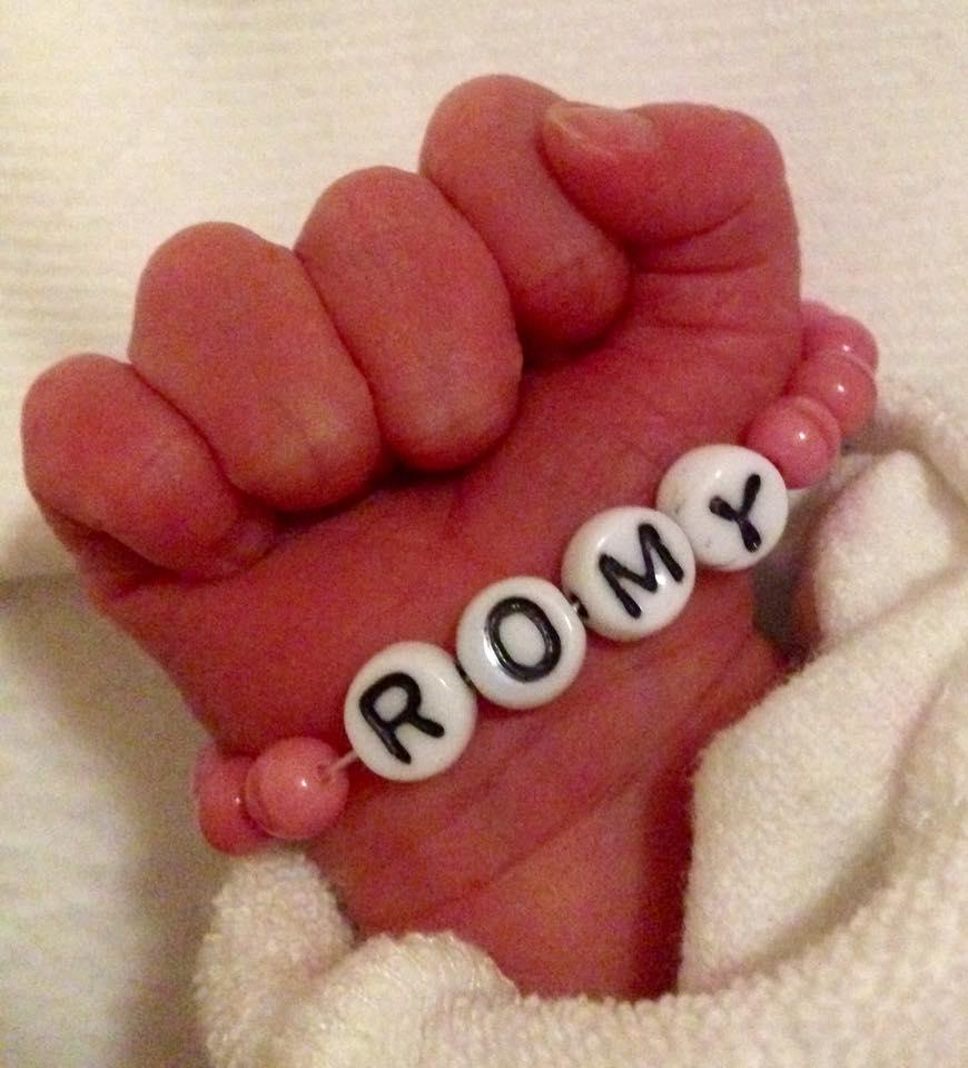 Die Kleine bekam den zauberhaften Namen Romy.