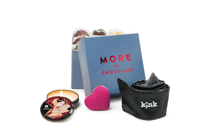 Aufregende Überraschungen der besonderen Art verstecken sich unter schokoladigem Genuss, „More Than Chocolate“-Box von Amorelie, ca. 49,99 €