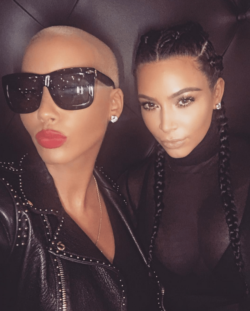 Was Kanye West wohl davon hält? Ehefrau Kim Kardashian und Ex-Freundin Amber Rose zogen gemeinsam um die Häuser.