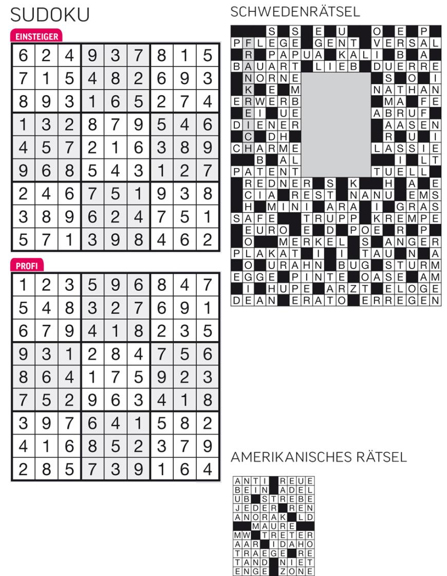 Sudoku- und Rätselauflösung ab Magazin 01/2015 - Bild 127