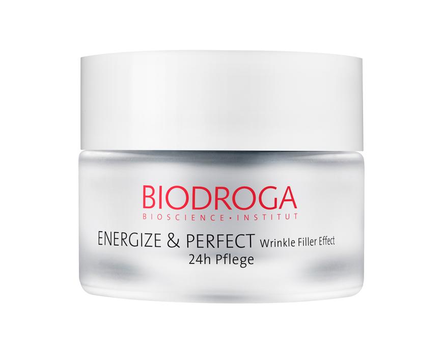 Für einen strahlenden Teint: „Energize & Perfect“-Tagespflege von Biodroga, ca. 39 Euro
