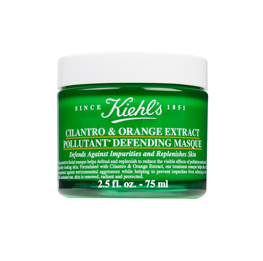 Für mehr Widerstandskraft: „Cilantro & Orange Extract Pollutant Defending Masque“ von Kiehl’s, mit Vitamin E, ca. 32 Euro
