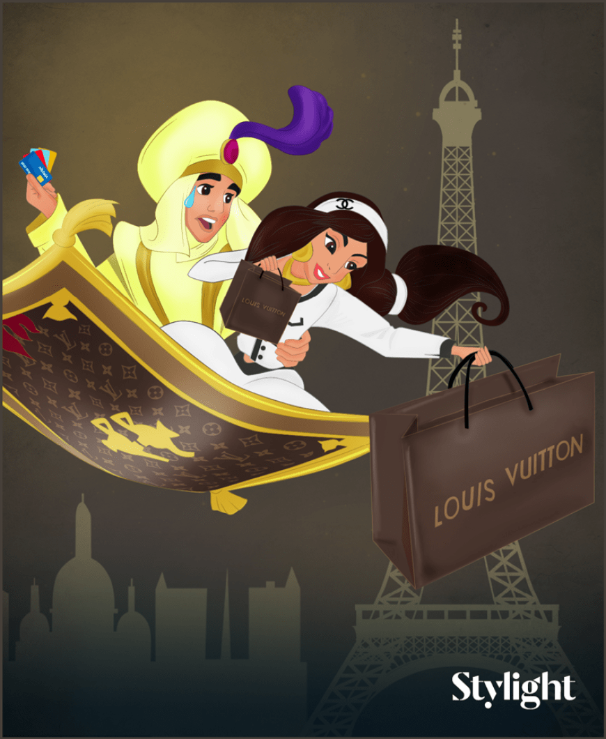 Für die selbstbestimmte Jasmin geht es am Valentinstag auf einen Shoppingtrip nach Paris - natürlich standesgemäß auf einem fliegenden Teppich von Louis Vuitton. Den Trip bezahlt natürlich ihr Liebster.