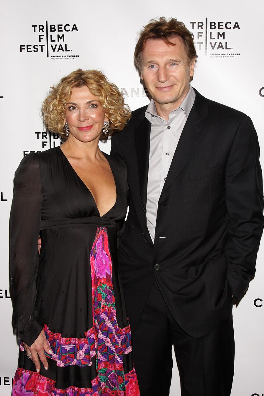 Liam Neeson mit seiner im Jahr 2009 verstorbenen Ehefrau Natasha Richardson