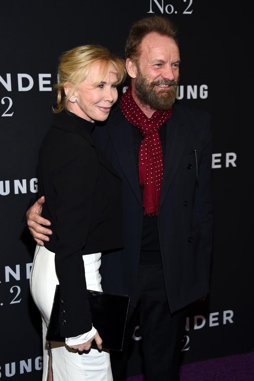 Sting brachte Ehefrau Trudie Styler mit.