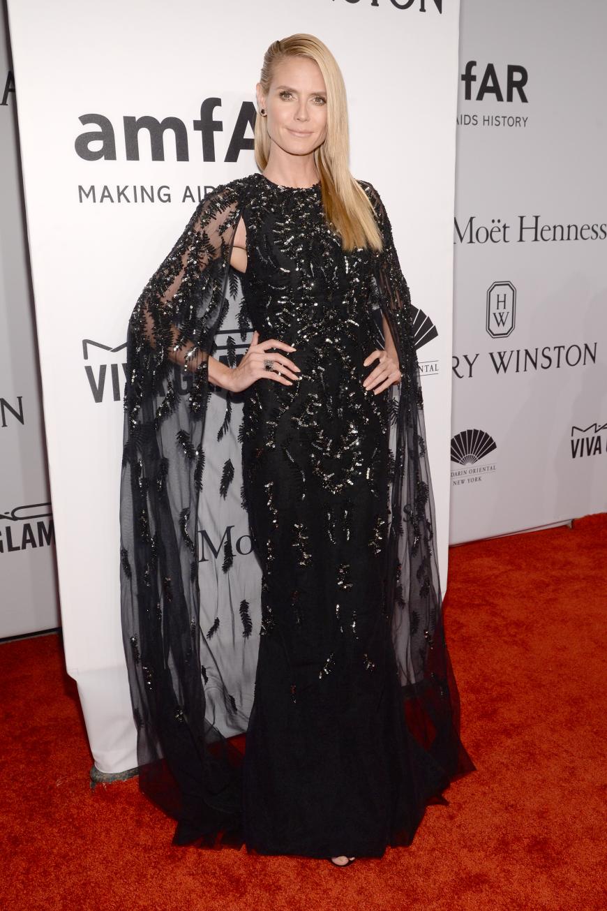 Zum Gruseln: Heidi Klum machte einen auf Edel-Goth.