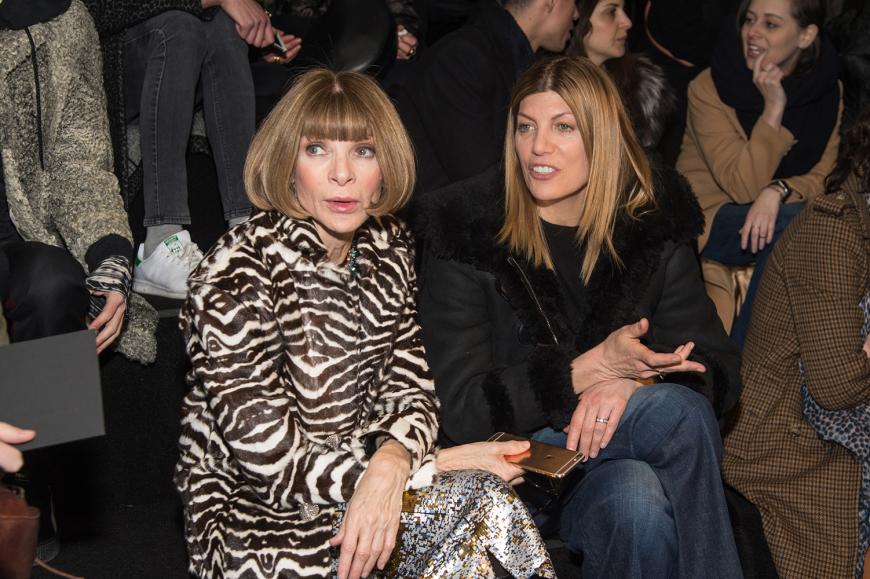 Auch Vogue-Chefin Anna Wintour ließ sich die Show nicht entgehen.