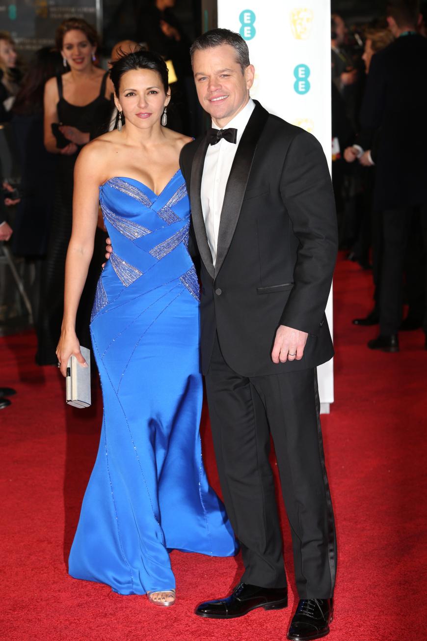 Matt Damon kam mit Ehefrau Luciana Barroso, die uns mit ihrem schulterfreien Kleid leider nicht umgehauen hat.