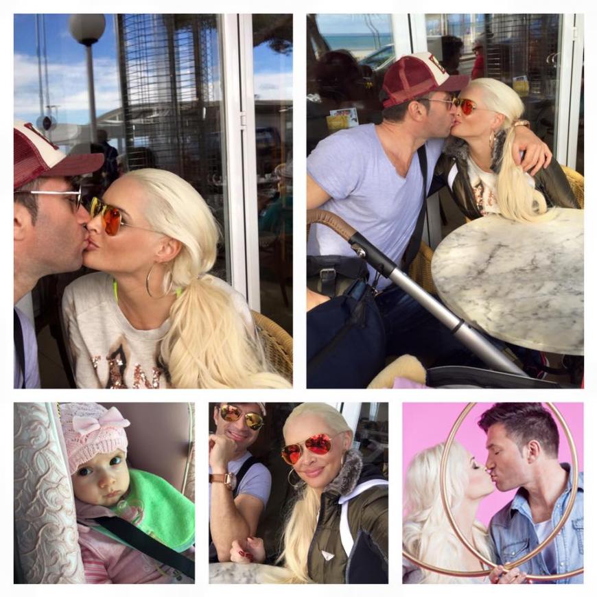 Daniela Katzenberger hat für ihre Facebook-Fans eine Collage erstellt: Gemeinsam mit Baby Sophia und Lucas Cordalis feiert der Reality-Star einen entspannten Valentinstag.