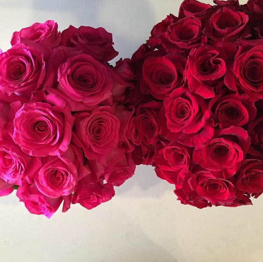 Kourtney Kardashian bekam rote Rosen.