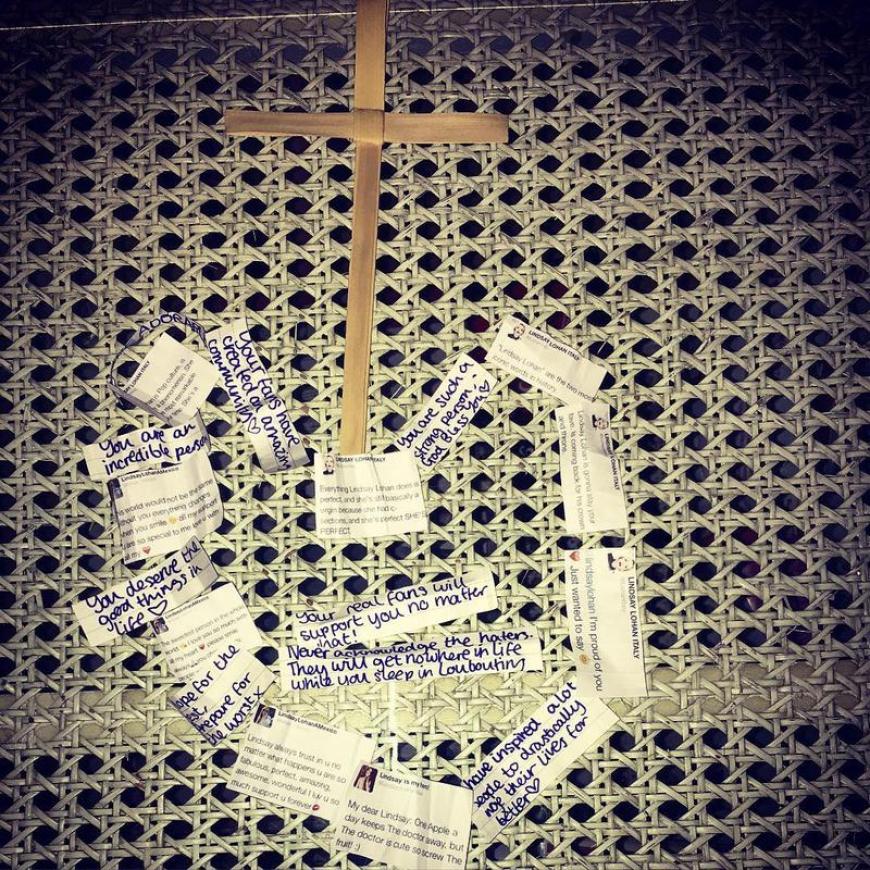 „Thank you to my fans who made these for me!