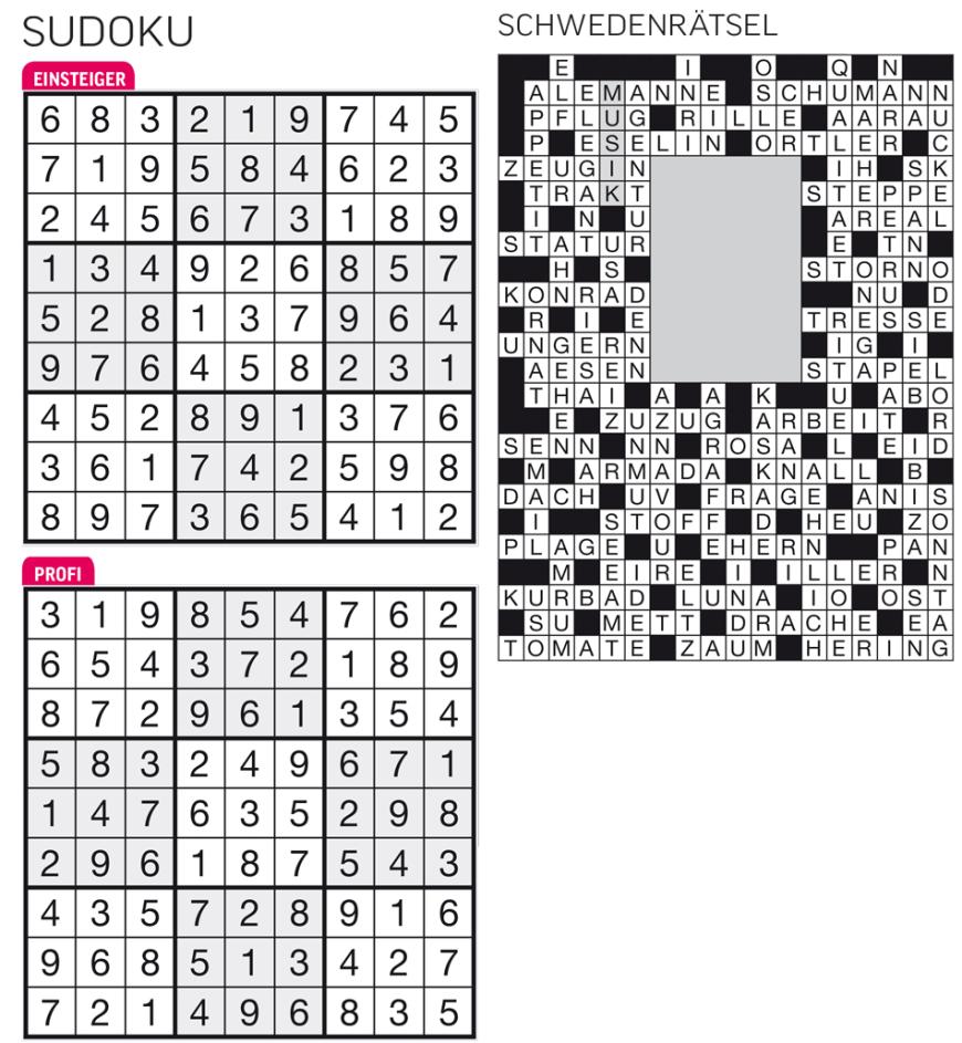 Sudoku- und Rätselauflösung ab Magazin 01/2015 - Bild 125