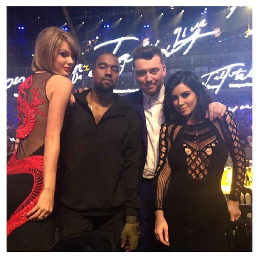 Das wird es wohl vorerst nicht mehr geben: Taylor Swift (l.) Schulter an Schulter mit Kanye West.