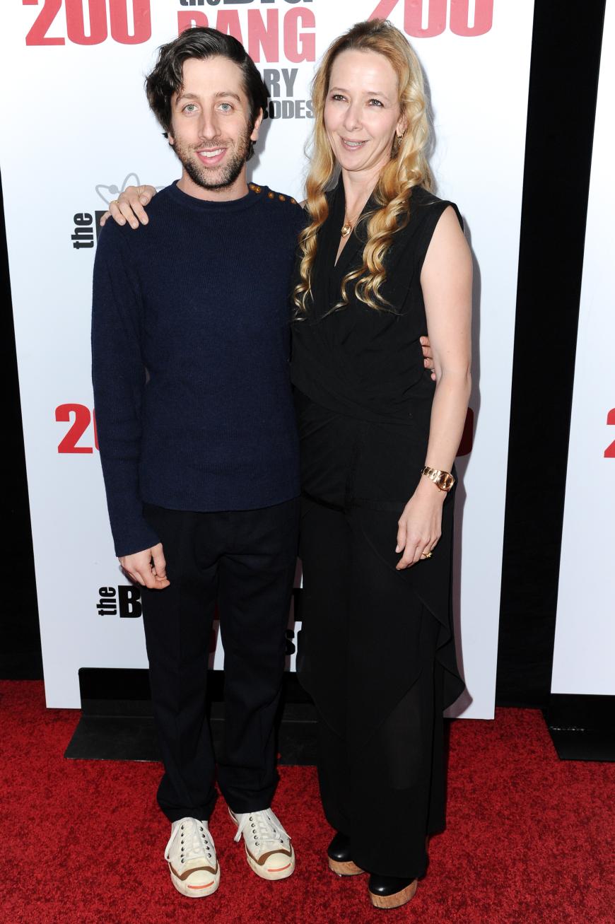 Simon Helberg wurde von seiner Frau Jocelyn Towne begleitet.