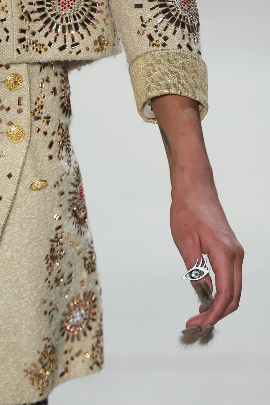 Das Nail-Design-Label CND war für den verrückten Nageltrend auf dem Catwalk bei Libertine verantwortlich.