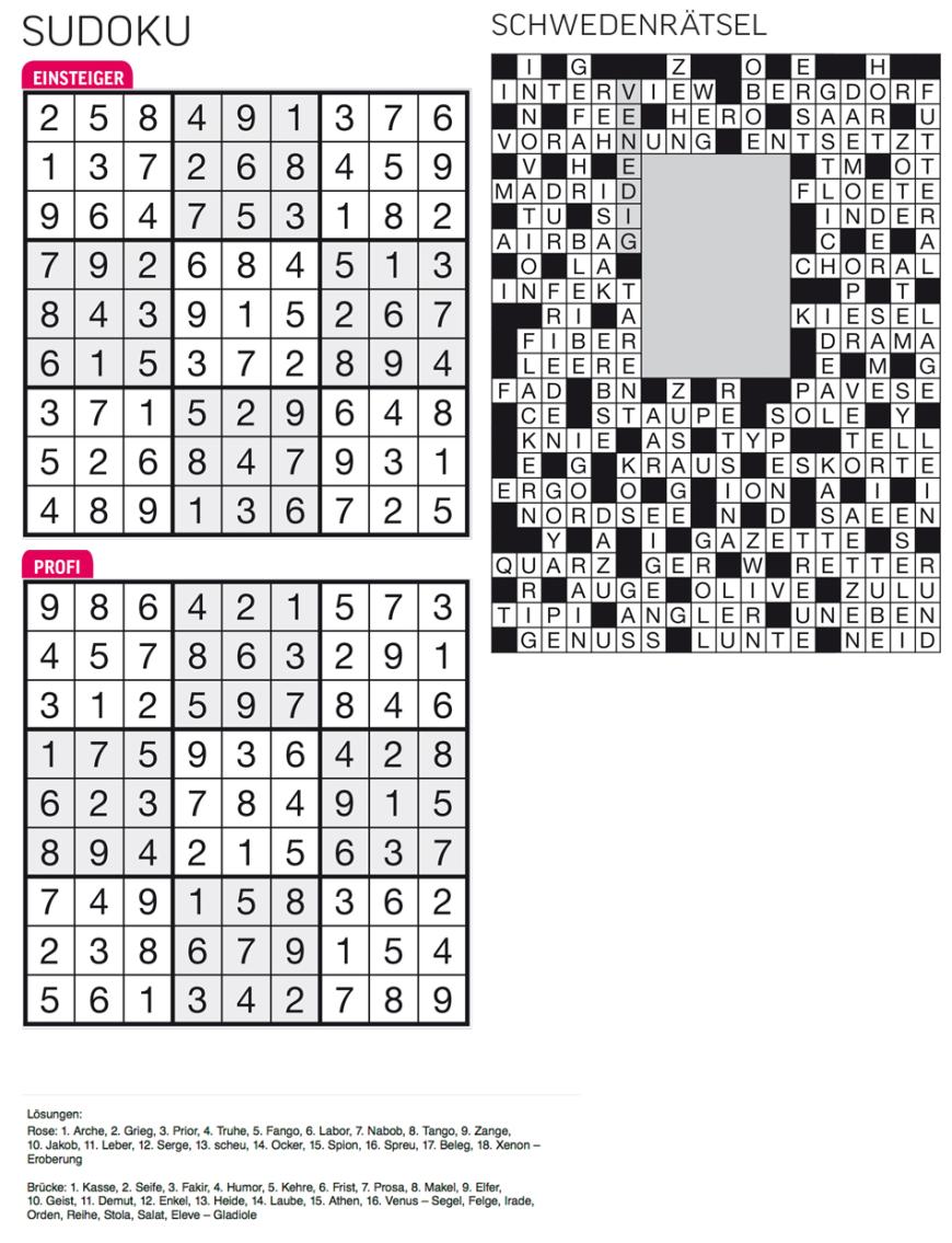 Sudoku- und Rätselauflösung ab Magazin 01/2015 - Bild 124