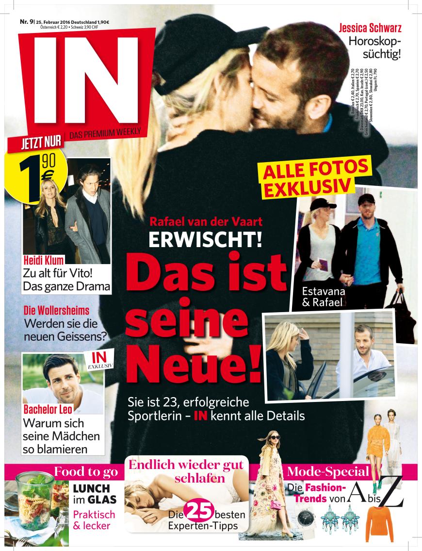 Erwischt! Die IN zeigt Rafael van der Vaart und Estavana Polman knutschend.