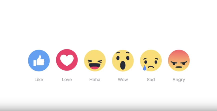 Der "Gefällt mir"-Button bekommt Konkurrenz von fünf "Reactions"-Emojis.
